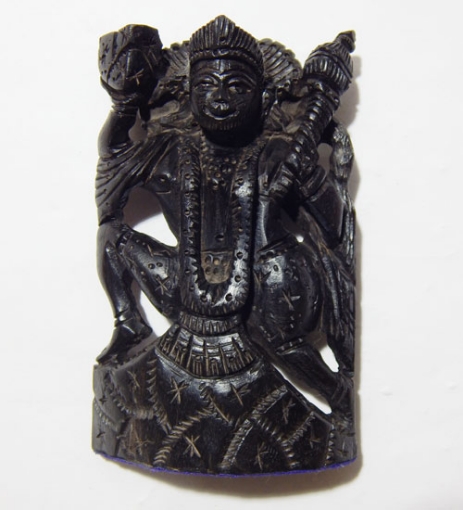 Hanuman Ebony Wood Murti