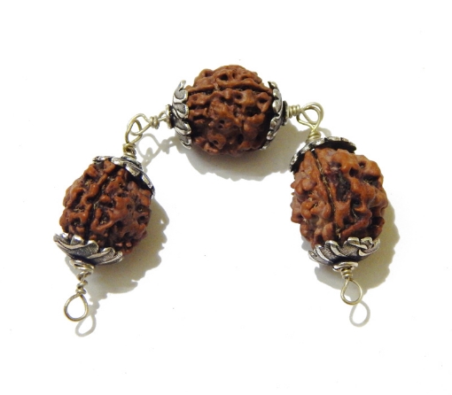 3 Face Rudraksha Combination Chain