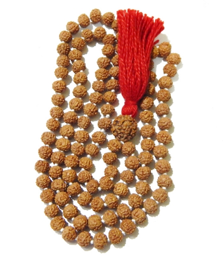 5 Face Rudraksha knotted Mala