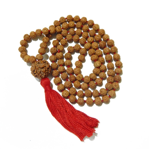 6 Face Rudraksha Mala with 6 Face Nepali Rudraksha