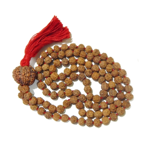 7 Face Rudraksha Mala with 7 Face Nepali Rudraksha