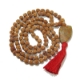 5 Face Rudraksha Mala with gemstone pendant Rudraksha Mala with Unakite  Pendant