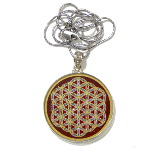 Picture of Flower of Life Sacred  Geometric Pendant