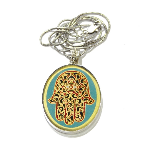 Picture of Hamsa Sacred Geometric Pendant