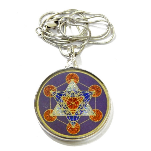 Picture of Metatron's' Cube Sacred  Geometric Pendant 