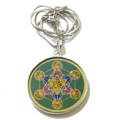 Picture of Metatron's' Cube Sacred  Geometric Pendant