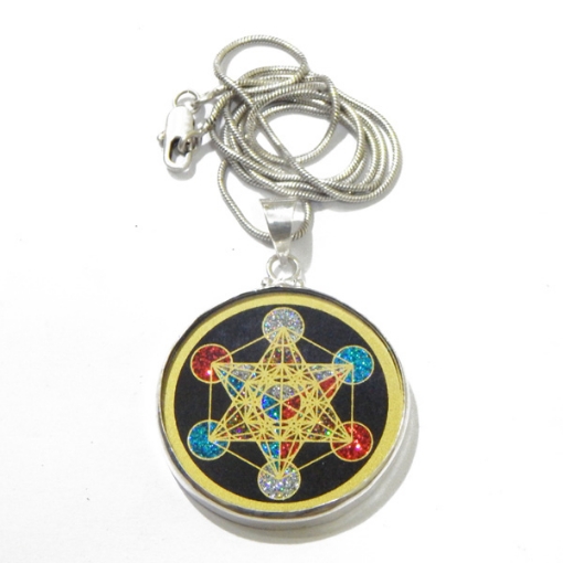 Picture of Metatron's' Cube Sacred  Geometric Pendant