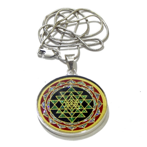 Picture of Sri Yantra Sacred Geometric Pendant