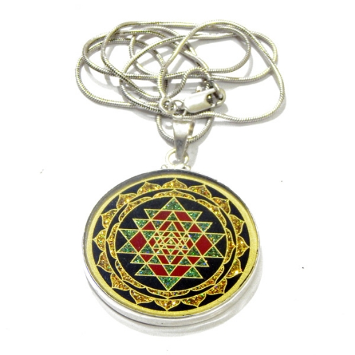 Picture of Sri Yantra Sacred Geometric Pendant