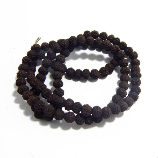 Picture of 6mm Schwarzer Rudraksha Perlenstrang