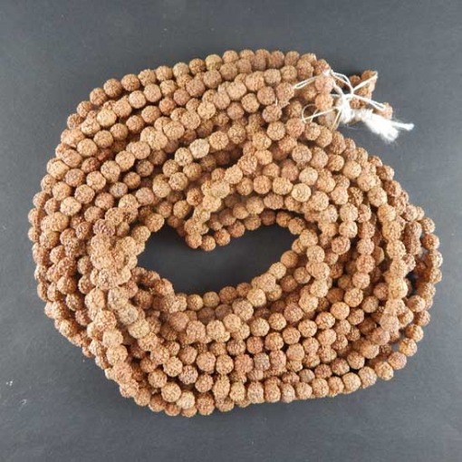 Picture of 8mm Rudraksha Perlenstrang Naturfarbe