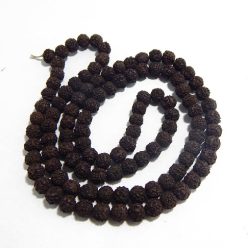 Noir Chapelets de perles de Rudraksha