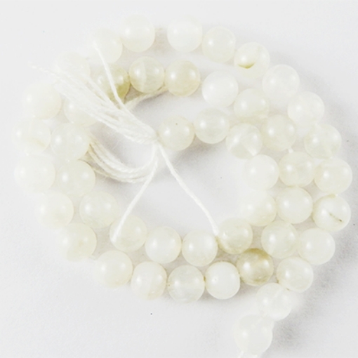 Picture of White Moonstone Gemstone Beads, 6mm round