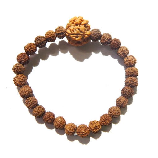 Picture of 6 seitiges Rudraksha Perlen Armband