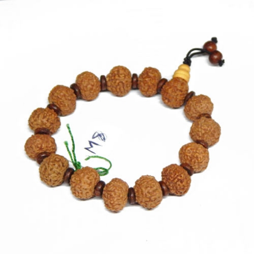 Picture of Achtgesichtiges indonesisches Rudraksha Perlenarmband 14 mm