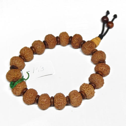 Picture of  Armband mit neun Gesichtern aus Rudraksha-Perlen 17 Rudraksha Perlen