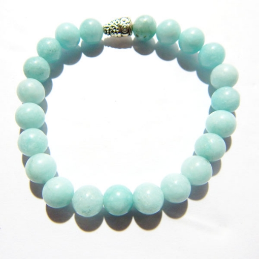 Picture of Aqua Jade Copy Gemstone Bracelet  