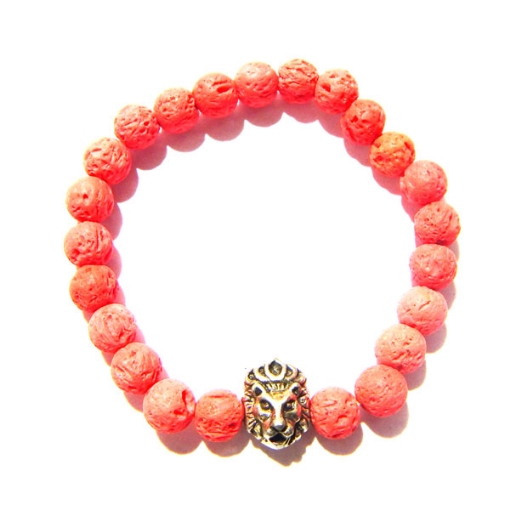 Picture of Coloured Lava Gemstone Bracelet  