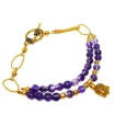 Picture of Gemstone Amethyst Bracelet 6mm round