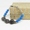 Picture of Gemstone Sodalite Tumble & Turquoise Beads Throat Chakra Bracelet