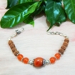 Picture of Carnelian & Rudraksha Beads Bracelet