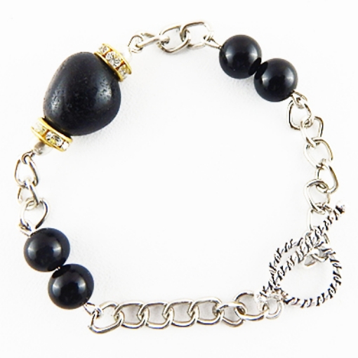 Picture of Gemstone Black Agate Bracelet