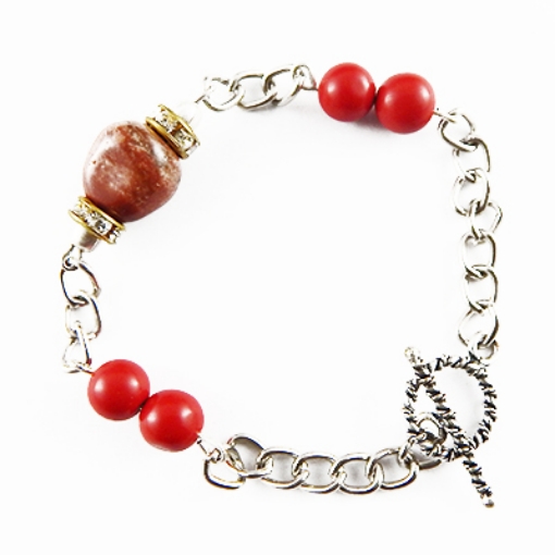 Picture of Gemstone Red Jasper Bracelet