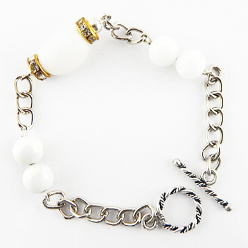 Picture of Gemstone White Agate Bracelet