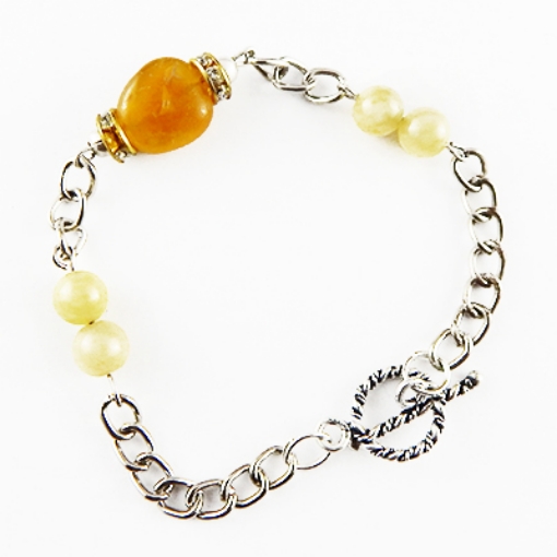 Picture of Gemstone Yellow Aventuren Bracelet