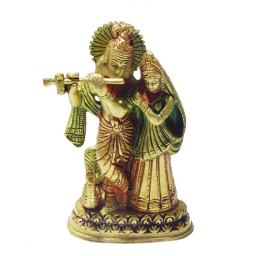 Picture of Messingstatue von Radha Krishna