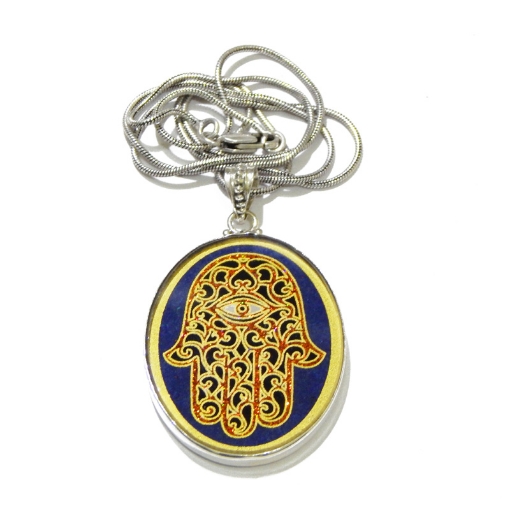 Picture of Heiliger geometrischer Hamsa-Anhänger