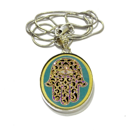 Picture of  Heiliger geometrischer Hamsa-Anhänger