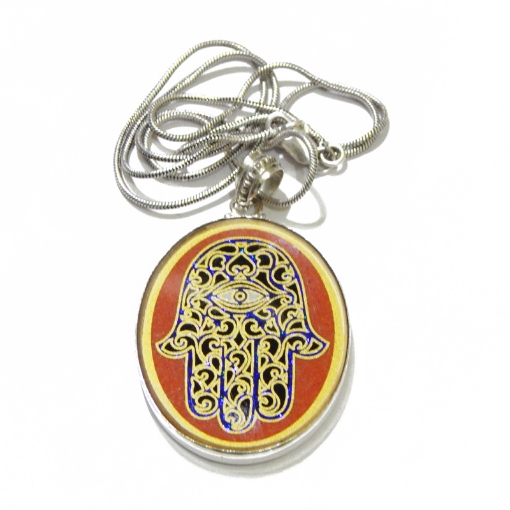 Picture of Heiliger geometrischer Hamsa-Anhänger