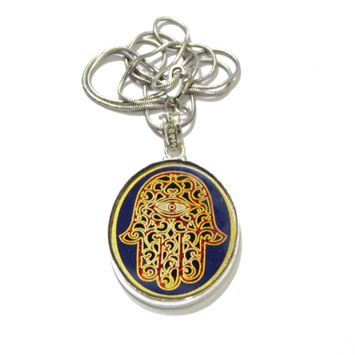 Picture of Heiliger geometrischer Hamsa-Anhänger