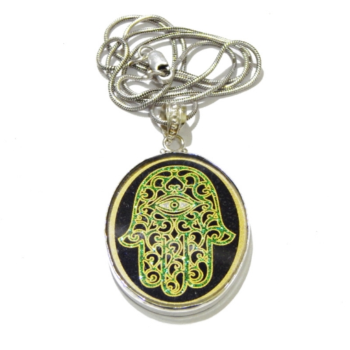 Picture of Heiliger geometrischer Hamsa-Anhänger