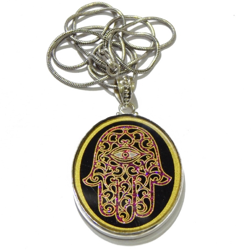 Picture of Heiliger geometrischer Hamsa-Anhänger