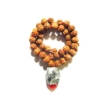 Picture of 5 Mukhi (Gesicht) Rudraksha Mala mit facettiertem schwarzem Rutil-Anhänger