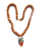 Picture of 5 Mukhi (Gesicht) Rudraksha Mala mit facettiertem schwarzem Rutil-Anhänger