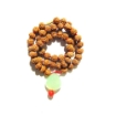 Picture of 5 Mukhi (Gesicht) Rudraksha Mala mit facettiertem grünem Aventurin-Anhänger