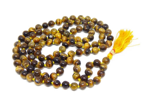 Picture of Tigerauge Mala: 108+1 Perlen geknotete Mala